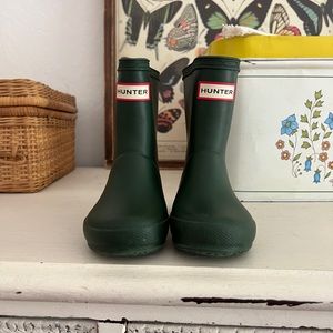Hunter boots green
